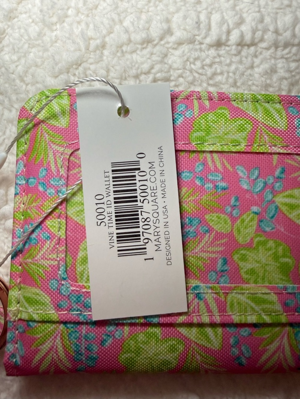 Marc Square Pink Floral Key Wallet - Picture 3 of 7